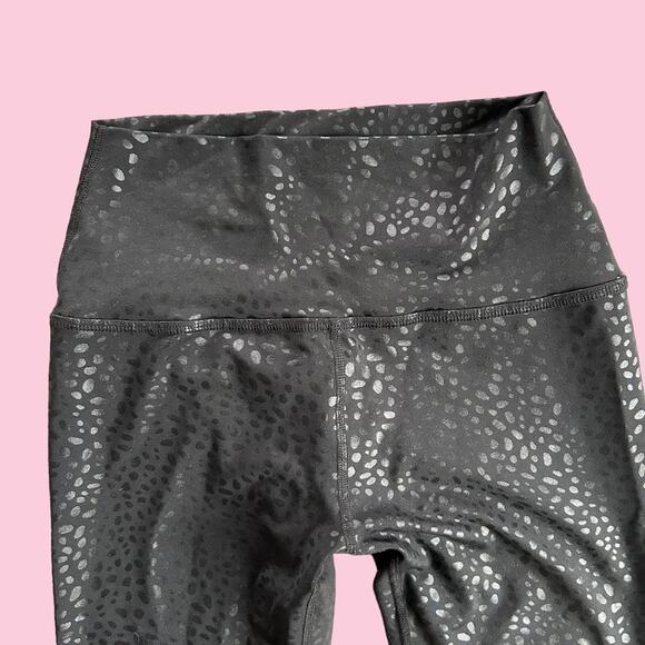 Beyond Yoga Shiny Feline Sportflex High Waist Midi Legging Black Animal Print - Picture 2 of 4